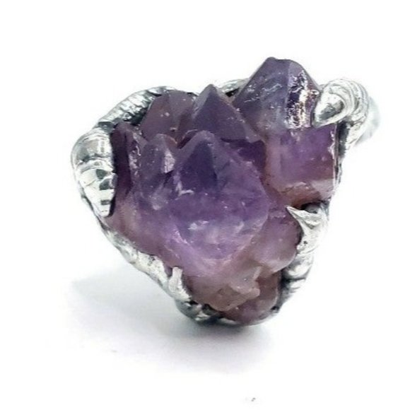 Amethyst crystal ring - Picture 1 of 12
